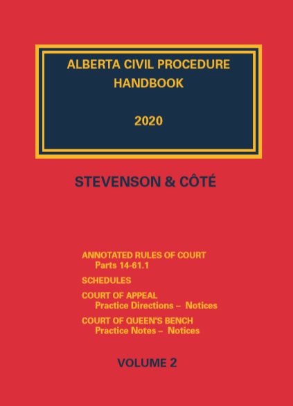 alberta civil procedure handbook 