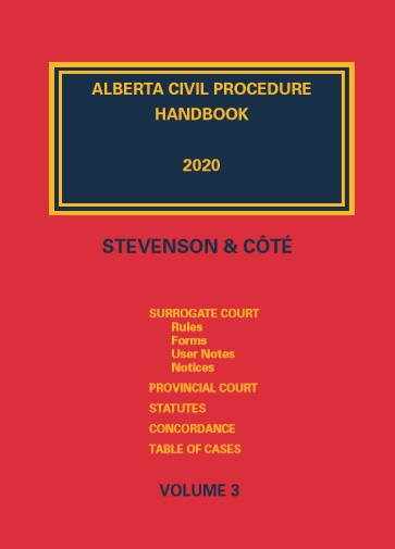 alberta civil procedure handbook 